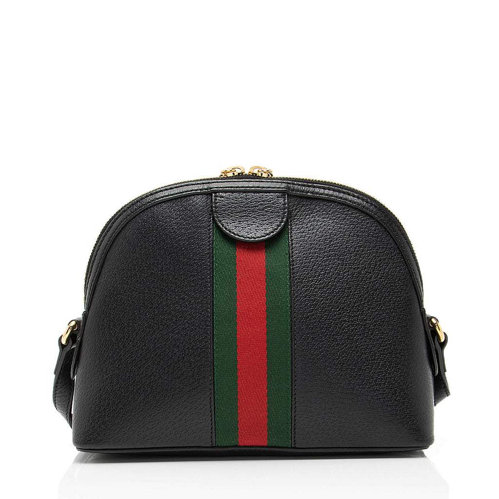 Gucci Leather Ophidia Dome Small Shoulder Bag