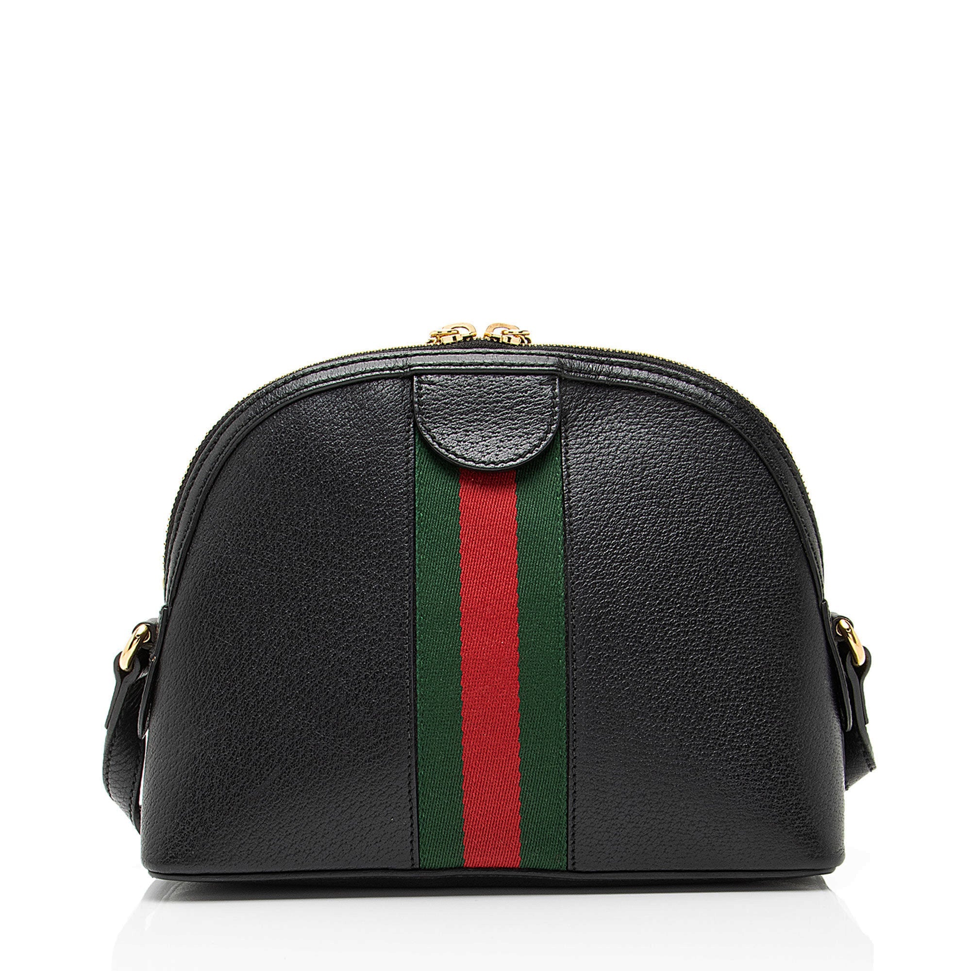 Gucci Leather Ophidia Dome Small Shoulder Bag