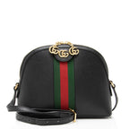 Gucci Leather Ophidia Dome Small Shoulder Bag