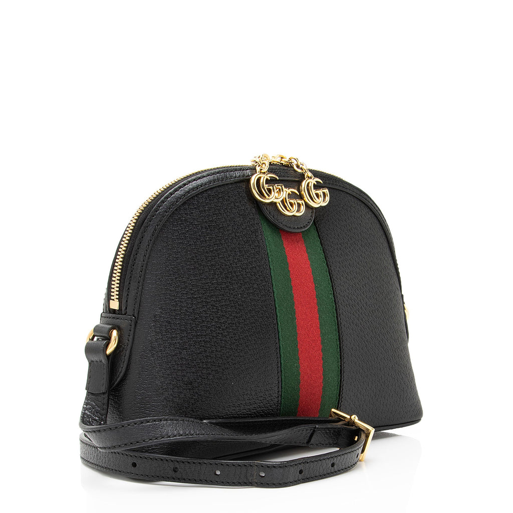 Gucci Leather Ophidia Dome Small Shoulder Bag