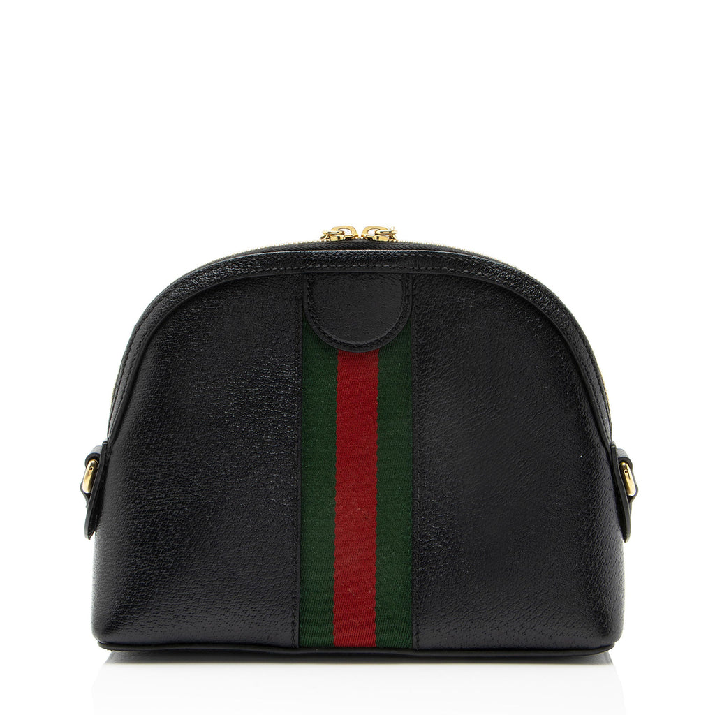 Gucci Leather Ophidia Dome Small Shoulder Bag