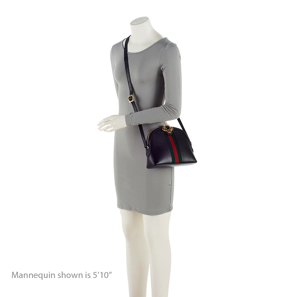 Gucci Leather Ophidia Dome Small Shoulder Bag