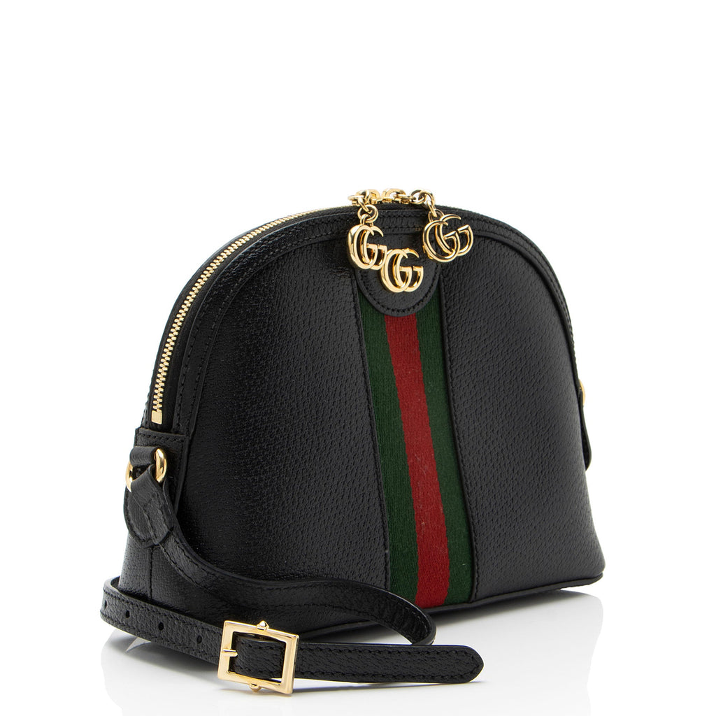 Gucci Leather Ophidia Dome Small Shoulder Bag