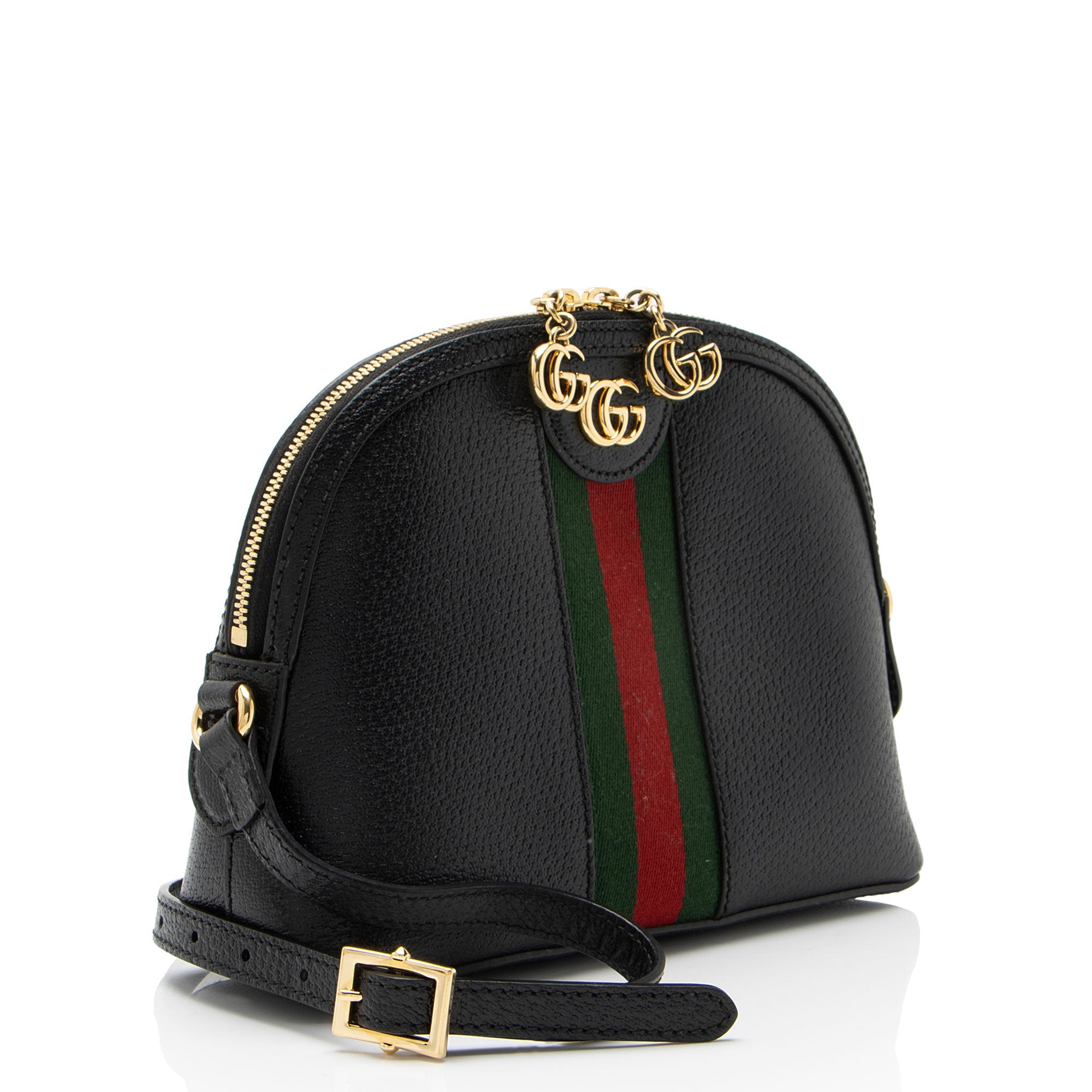 Gucci Leather Ophidia Dome Small Shoulder Bag