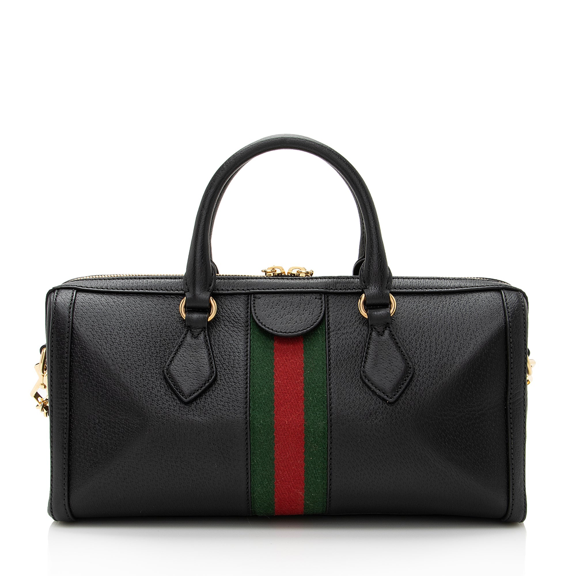 Gucci Leather Ophidia Medium Boston Bag (SHF-22477)
