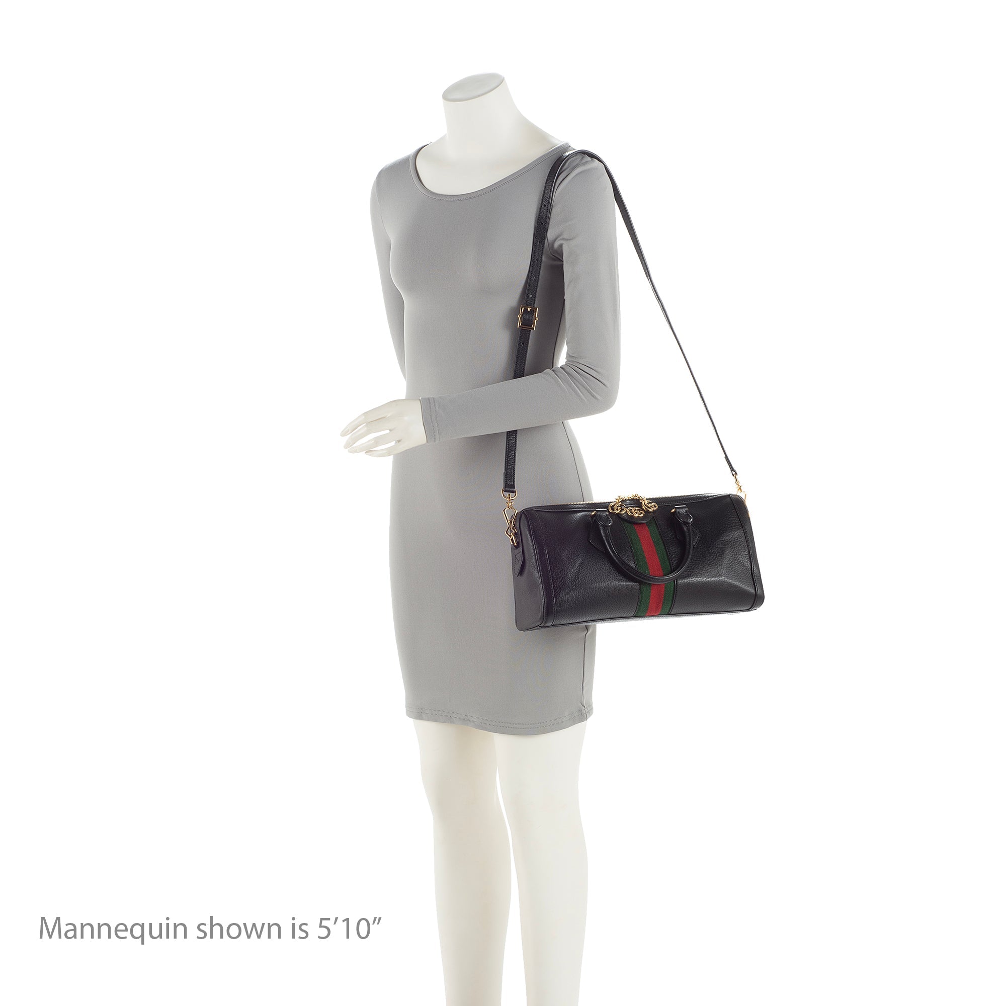 Gucci Leather Ophidia Medium Boston Bag (SHF-22477)
