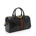 Gucci Leather Ophidia Medium Boston Bag (SHF-f7ZMqU)