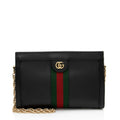 Gucci Leather Ophidia Medium Chain Shoulder Bag