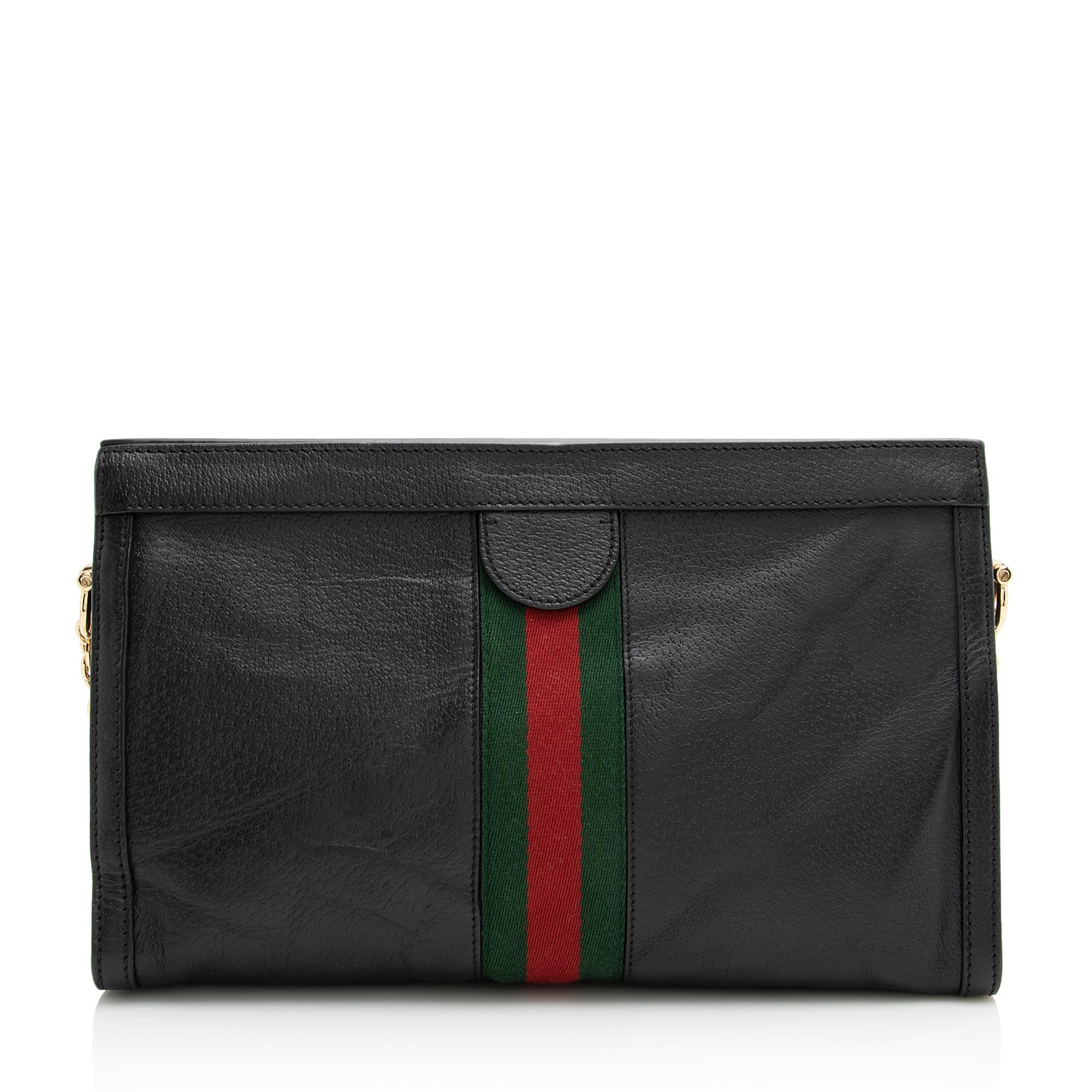 Gucci Leather Ophidia Medium Shoulder Bag (SHF-22397)