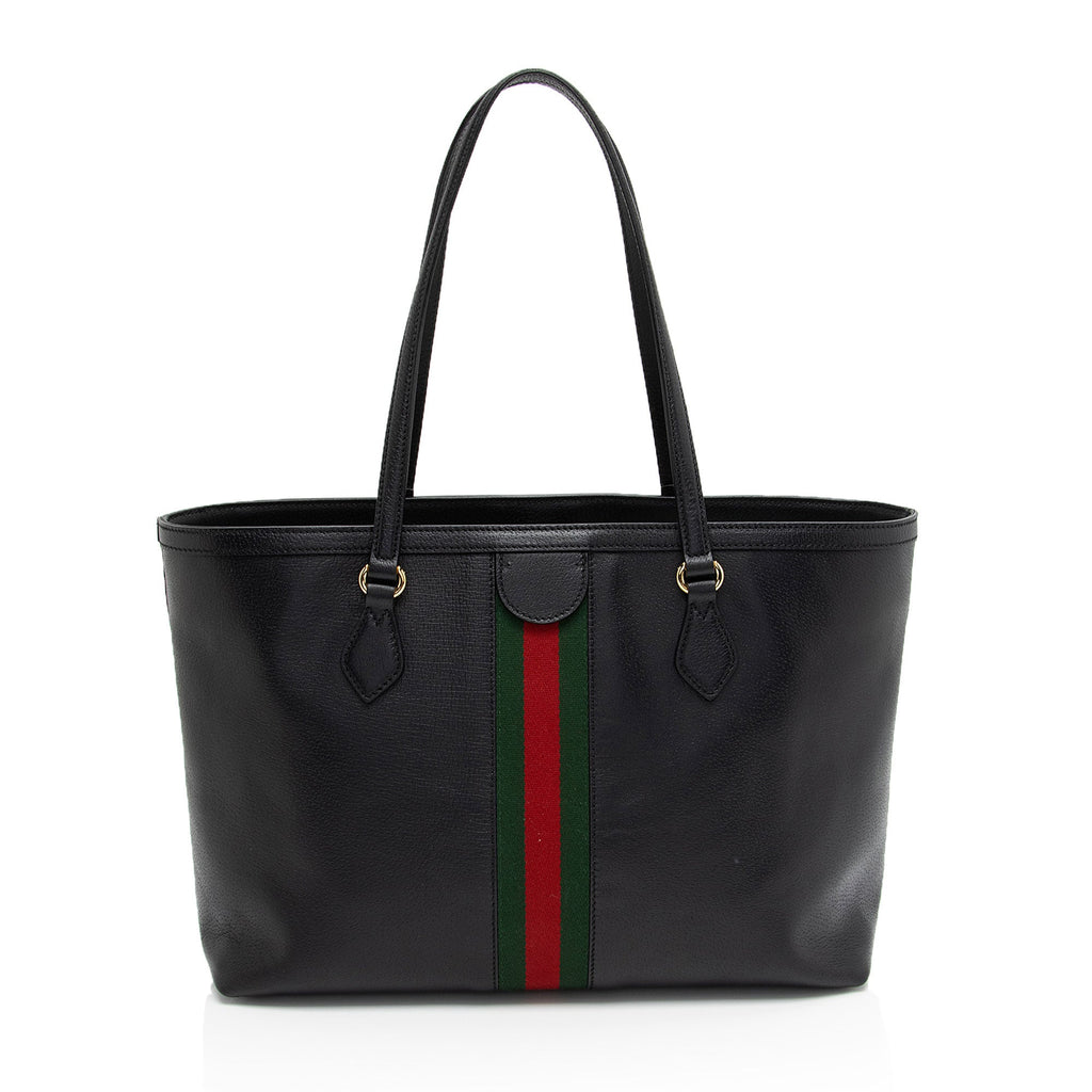 Gucci Leather Ophidia Medium Tote (SHF-Rkl1Mv)