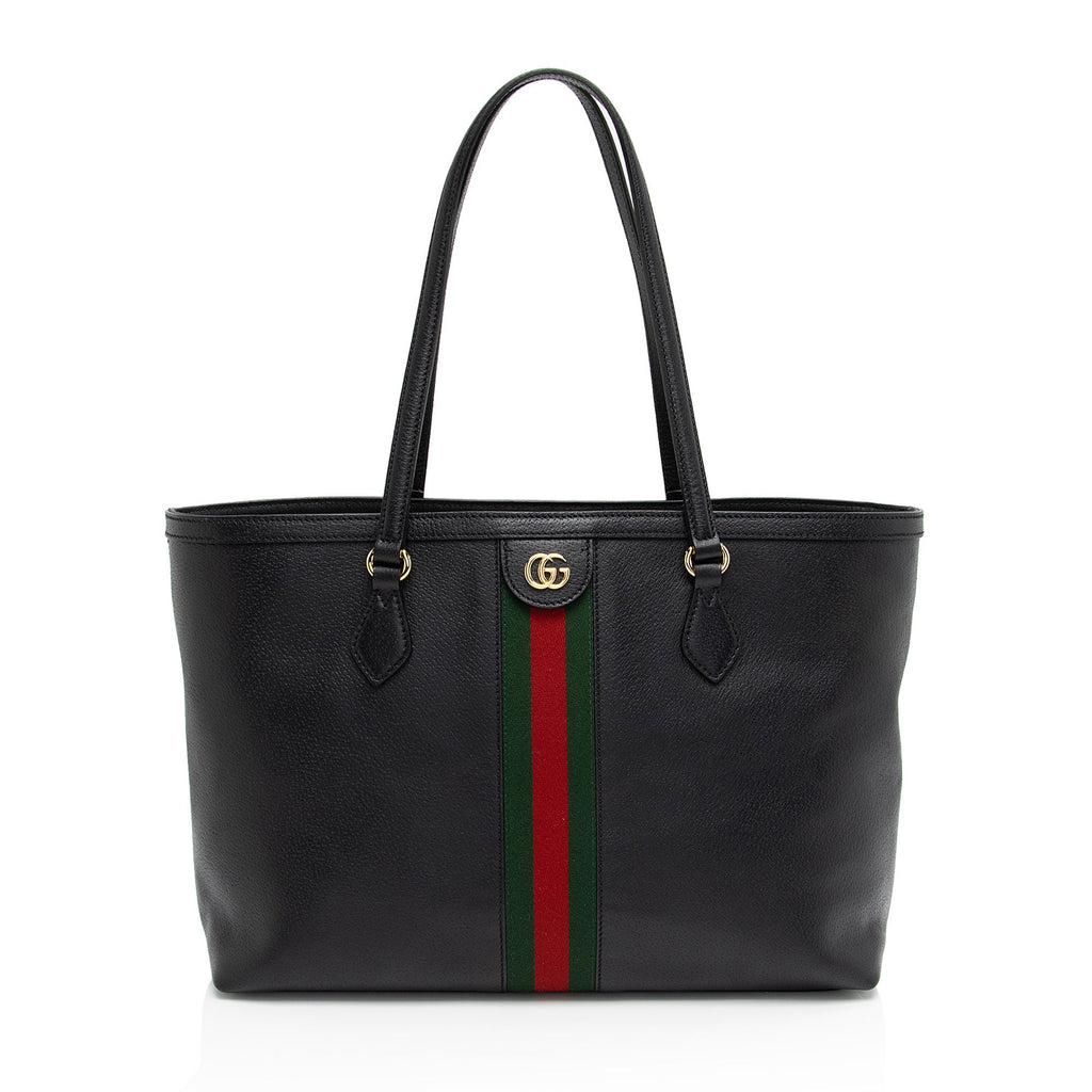 Gucci Leather Ophidia Medium Tote (SHF-Rkl1Mv)