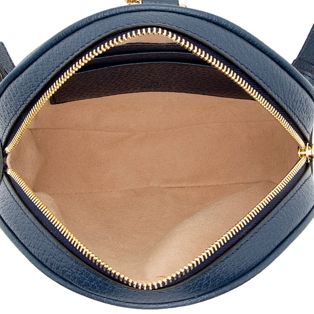 Gucci Leather Ophidia Round Mini Backpack (SHF-17952)