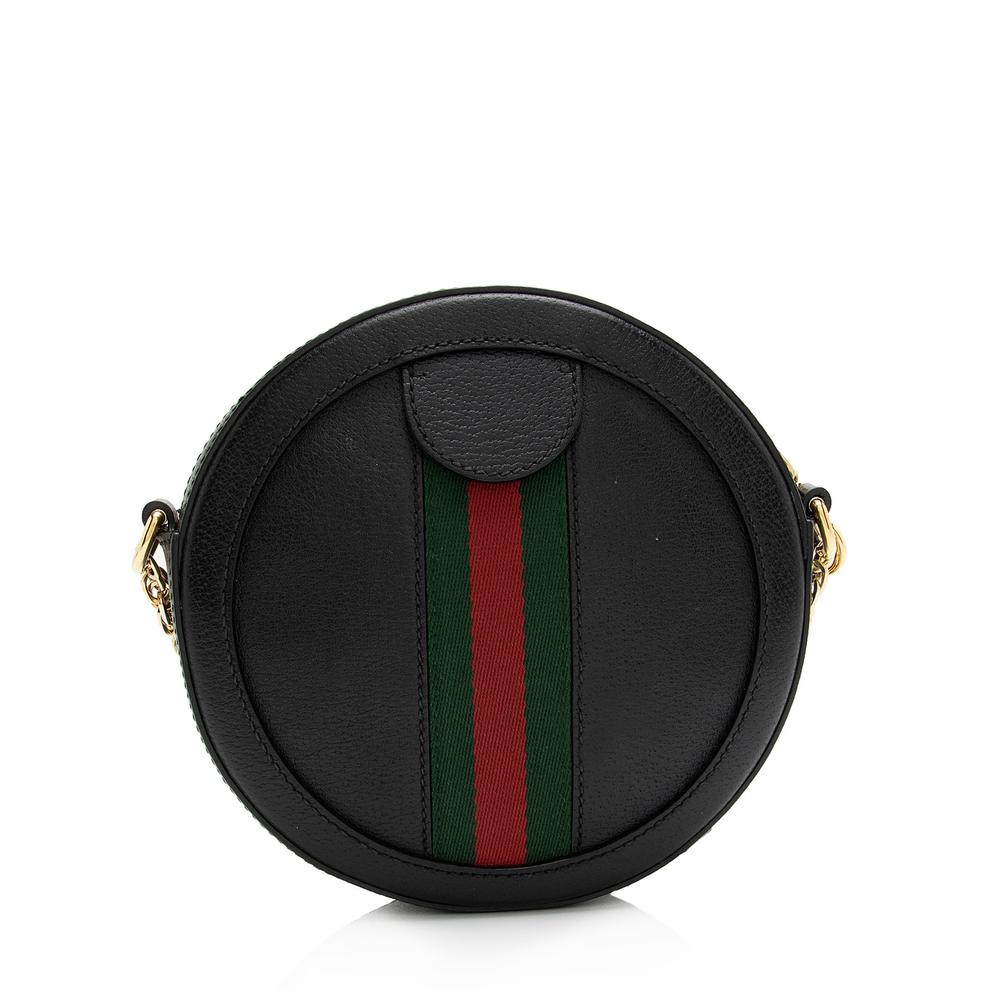 Gucci Leather Ophidia Round Mini Shoulder Bag (SHF-23807)