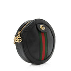 Gucci Leather Ophidia Round Mini Shoulder Bag (SHF-23807)