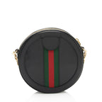 Gucci Leather Ophidia Round Mini Shoulder Bag (SHF-z9TS8F)