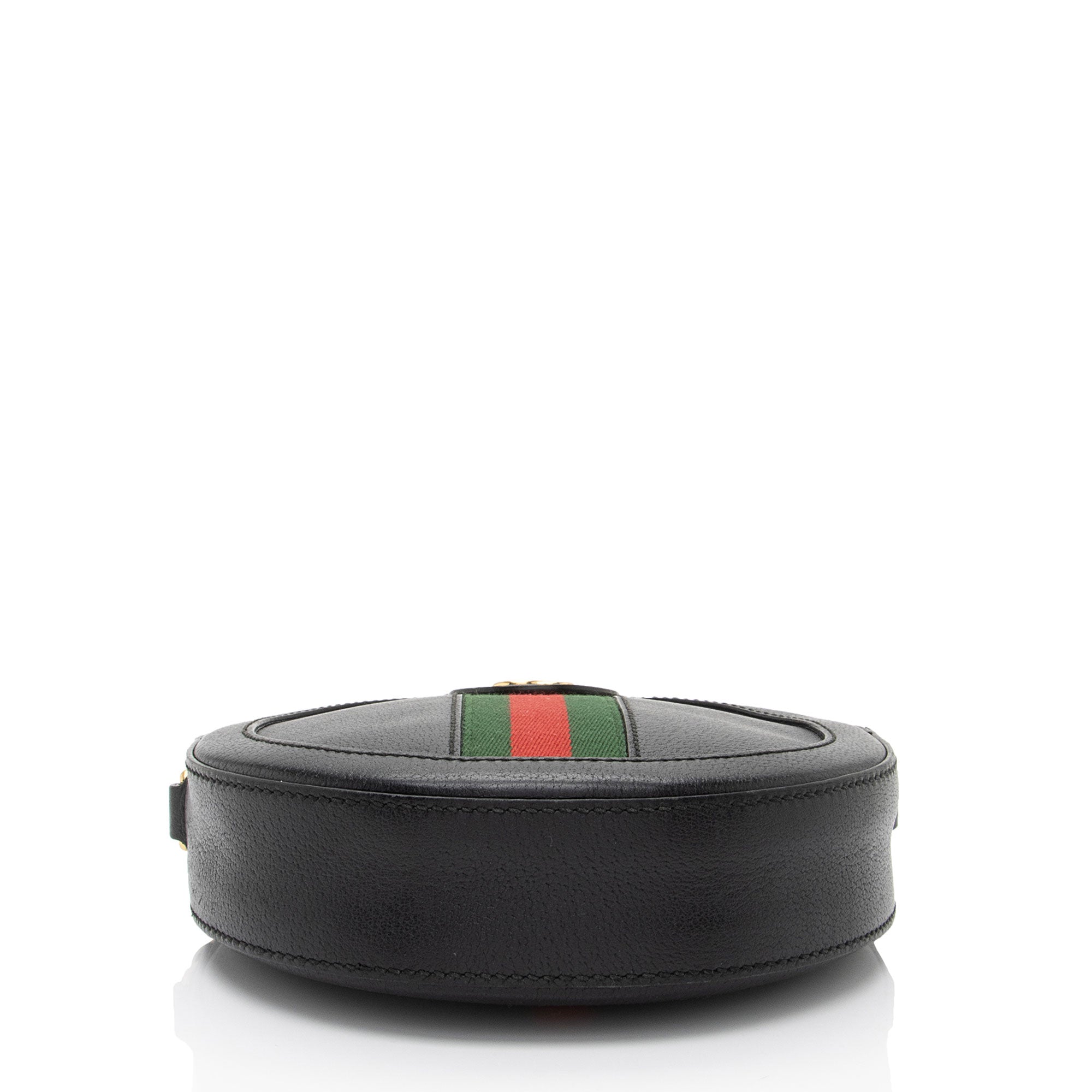 Gucci Leather Ophidia Round Mini Shoulder Bag (SHF-xLECaW)