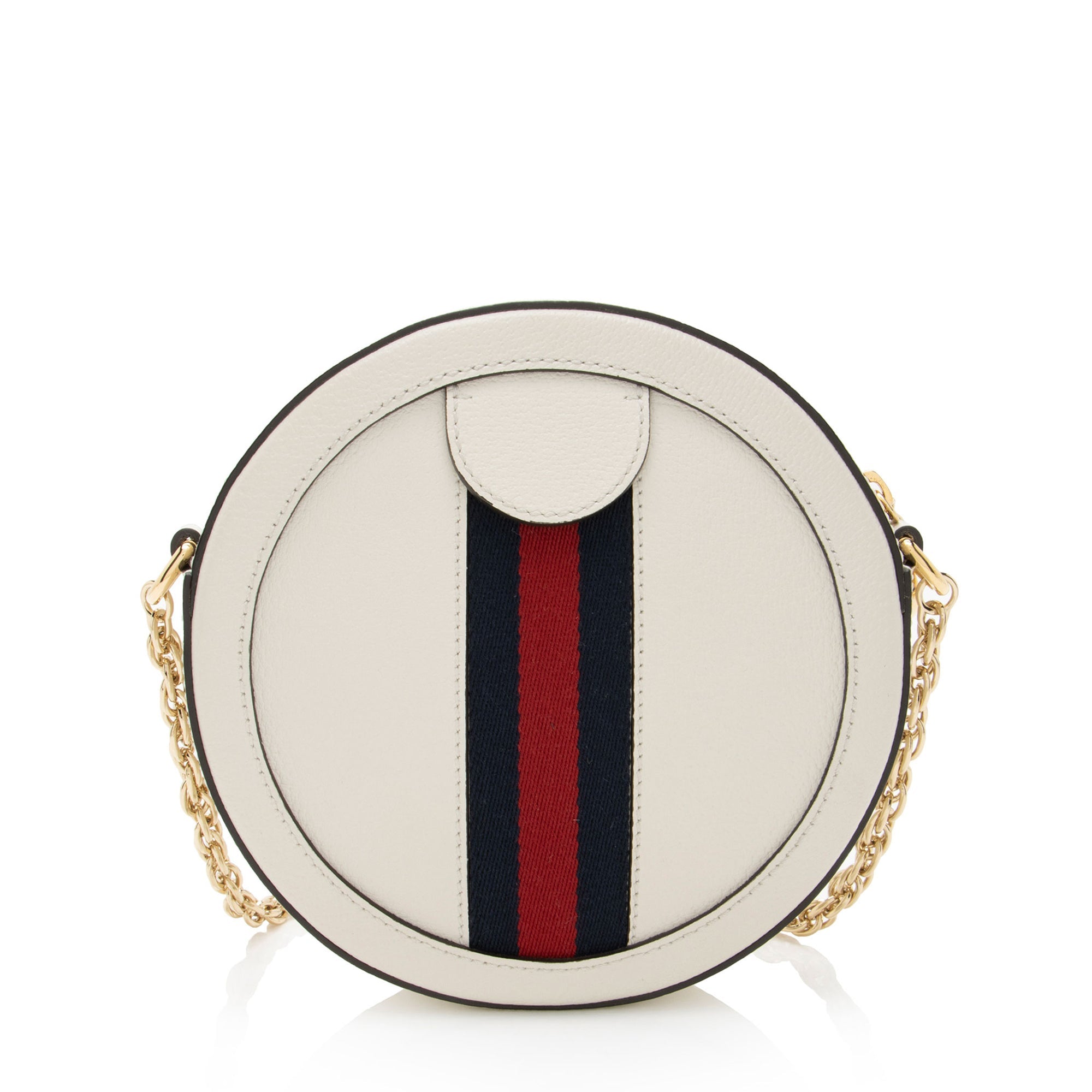 Gucci Leather Ophidia Round Mini Shoulder Bag
