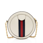 Gucci Leather Ophidia Round Mini Shoulder Bag