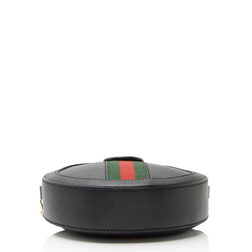 Gucci Leather Ophidia Round Mini Shoulder Bag