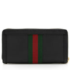Gucci Leather Ophidia Zip Around Wallet (SHF-22953)