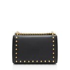 Gucci Leather Pearl Stud Padlock Small Shoulder Bag
