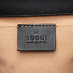 Gucci Leather Pearl Stud Padlock Small Shoulder Bag