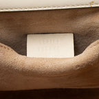 Gucci Leather Pearl Stud Padlock Small Shoulder Bag