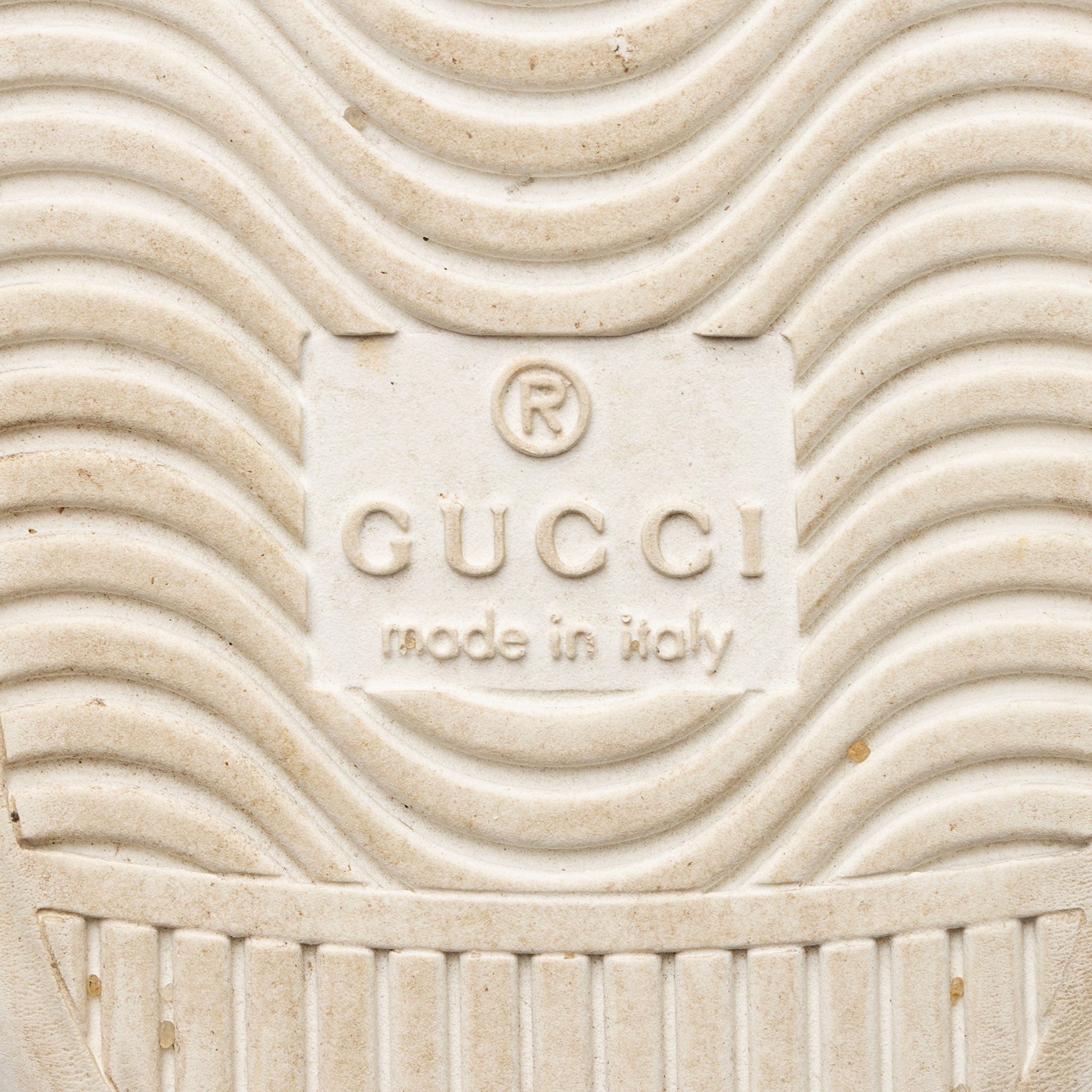 Gucci Leather Pearl Studded Web Ace Sneakers - Size 7 / 37 (SHF-gBzTiz)