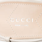 Gucci Leather Petite GG Charlotte Slingback Pumps - Size 10 / 40