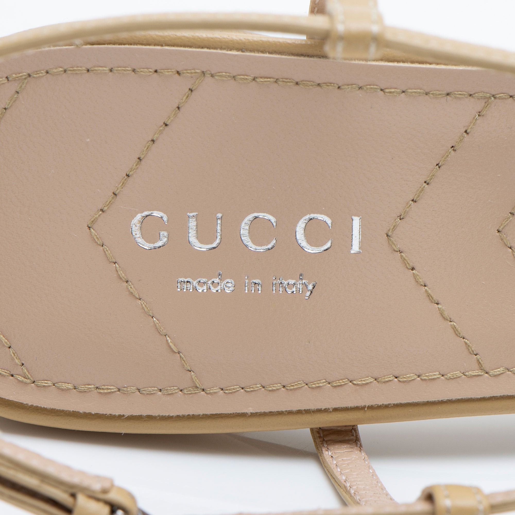 Gucci Leather Petite GG Charlotte Slingback Pumps - Size 8.5 / 38.5