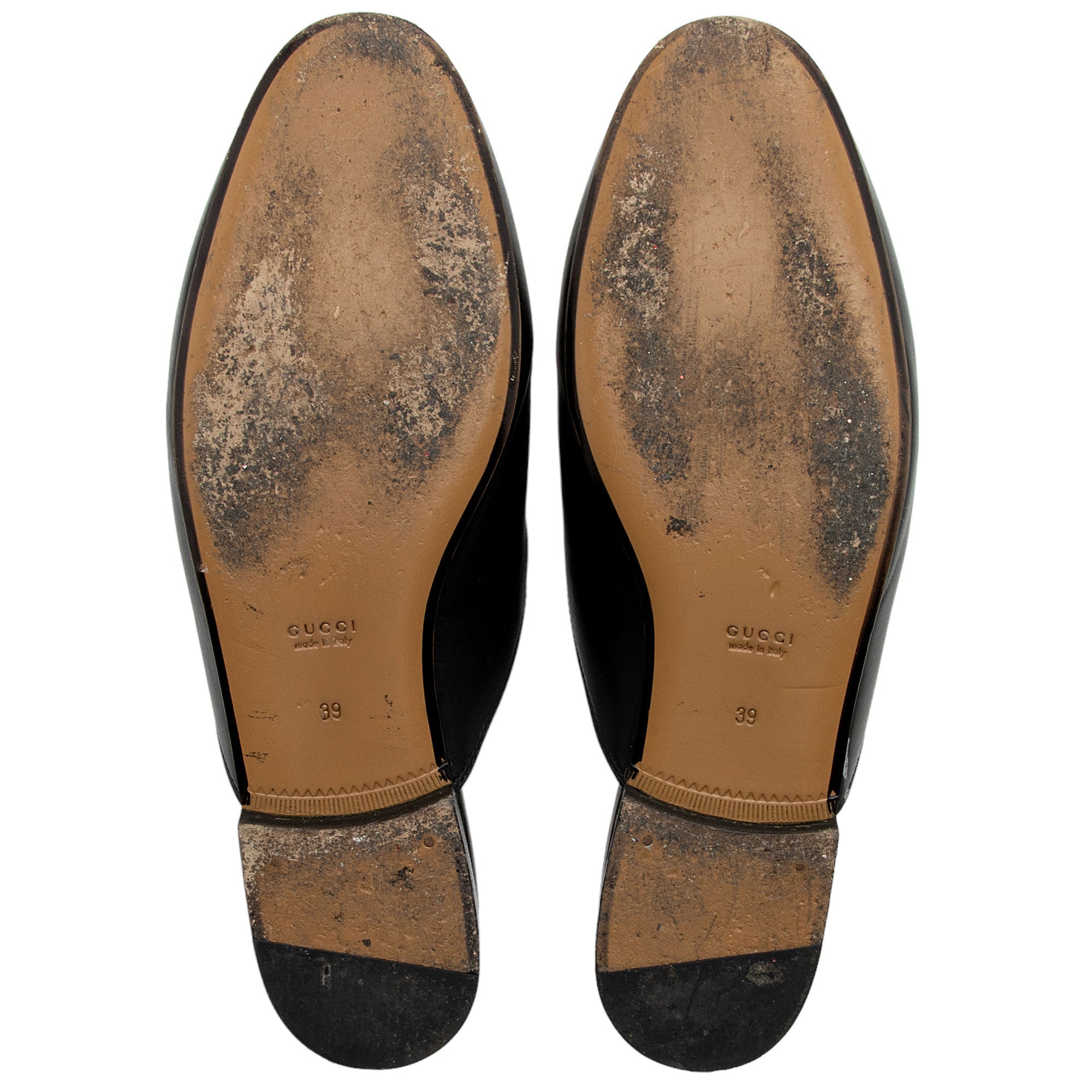 Gucci Leather Princetown Mules - Size 9 / 39 (SHF-J82BE6)