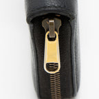 Gucci Leather Logo Print Zip Around Wallet