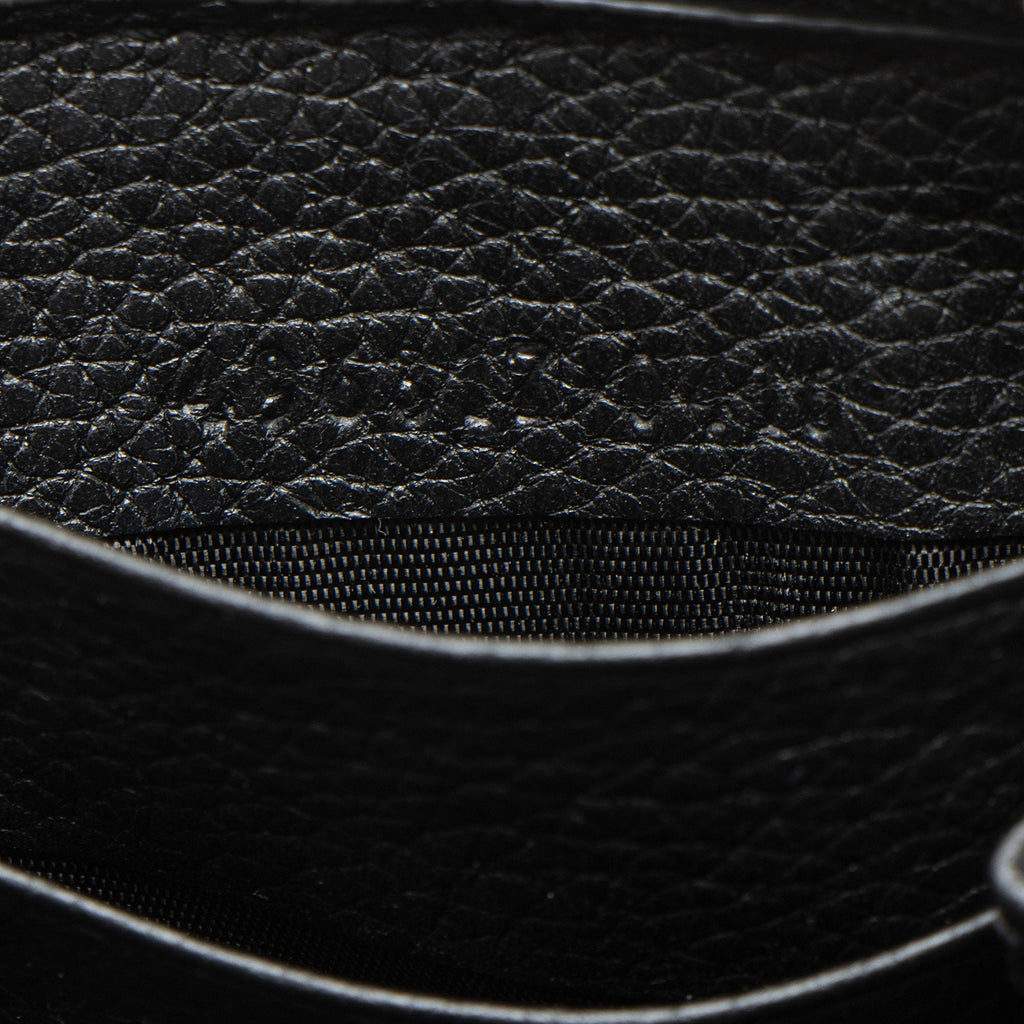 Gucci Leather Logo Print Zip Around Wallet