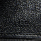 Gucci Leather Logo Print Zip Around Wallet
