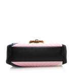 Gucci Leather Queen Margaret Bamboo Top Handle Satchel (SHF-20613)