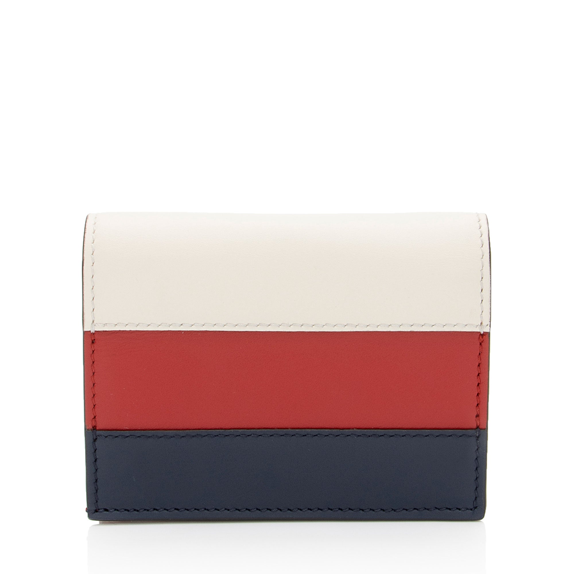 Gucci Leather Queen Margaret Bee Card Case
