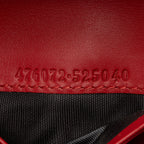 Gucci Leather Queen Margaret Bee Card Case