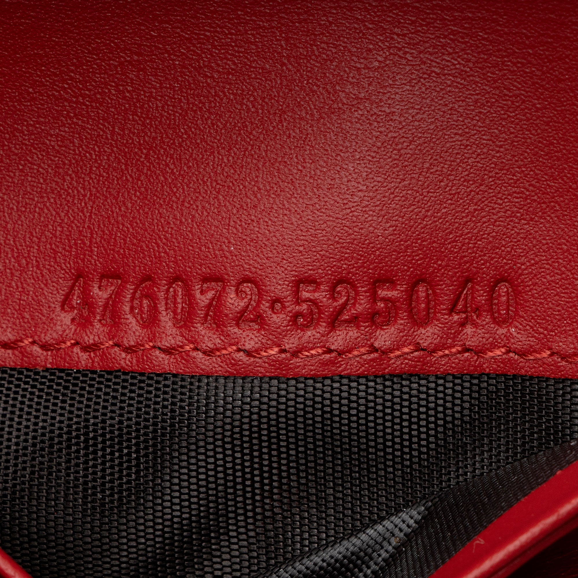 Gucci Leather Queen Margaret Bee Card Case