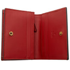 Gucci Leather Queen Margaret Bee Card Case