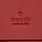 Gucci Leather Queen Margaret Bee Card Case