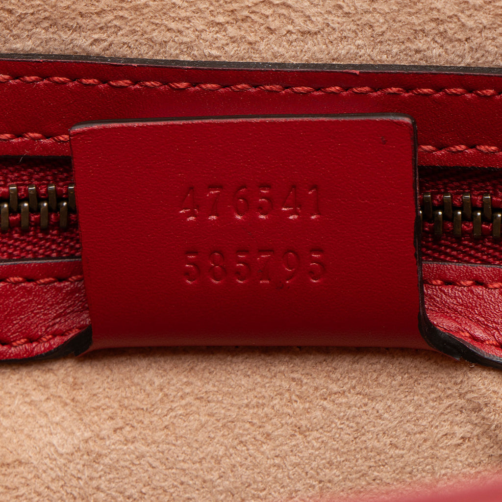 Gucci Leather Queen Margaret Top Handle (SHF-oBE2Ol)