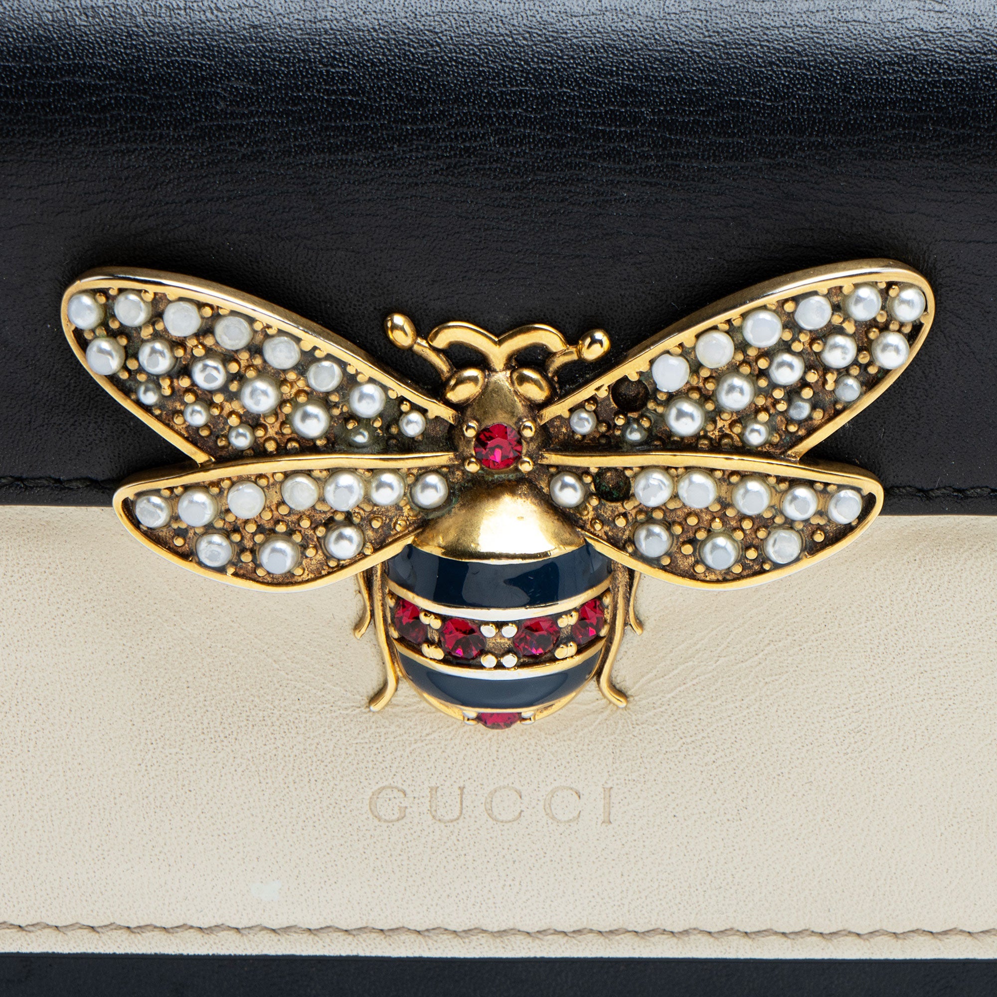 Gucci Leather Queen Margaret Wallet on Chain