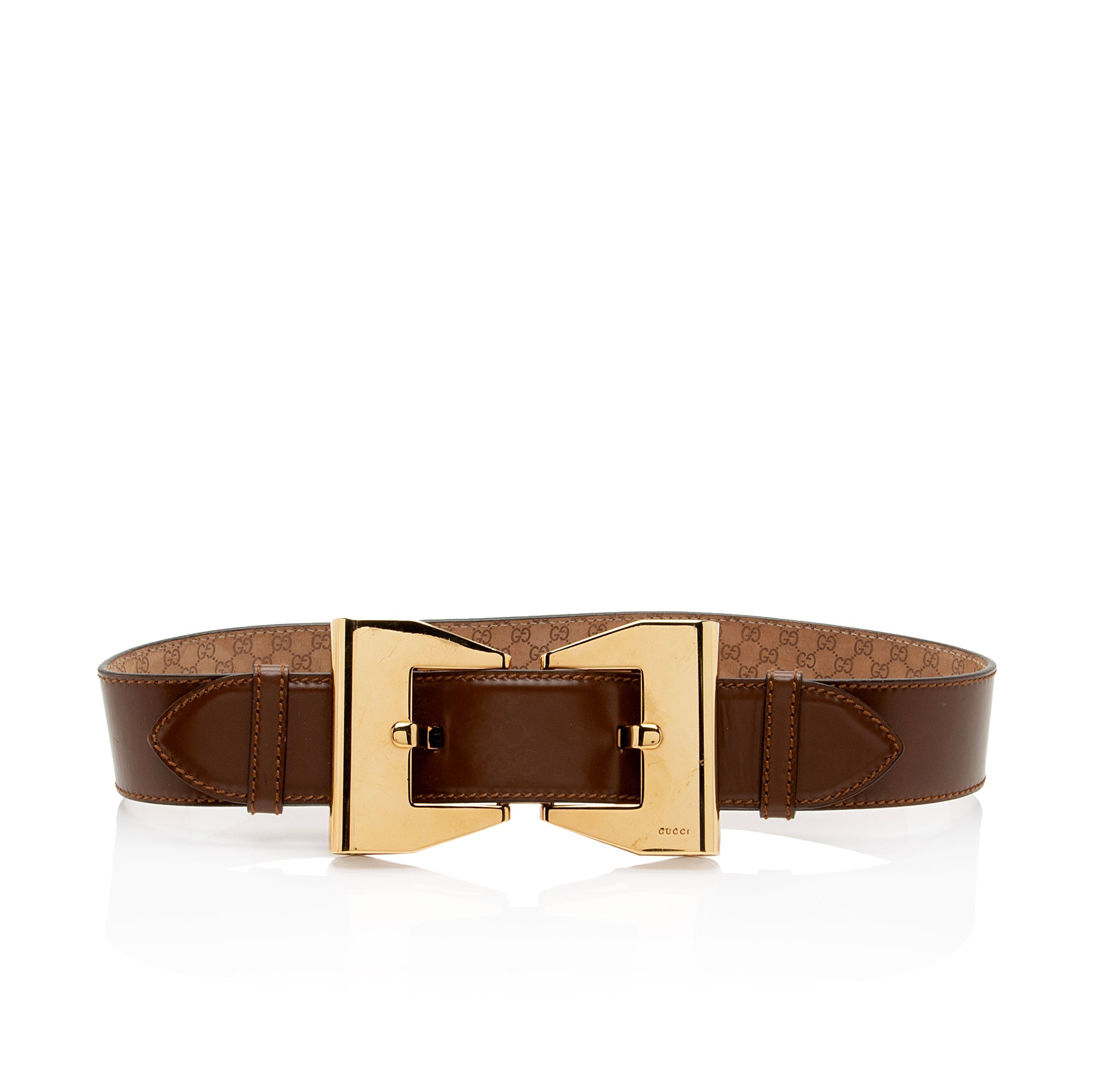Gucci Leather Queen Belt - Size 30 / 75 (SHF-qLYPhJ)