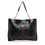 Gucci Leather Rajah Large Tote (SHF-23398)