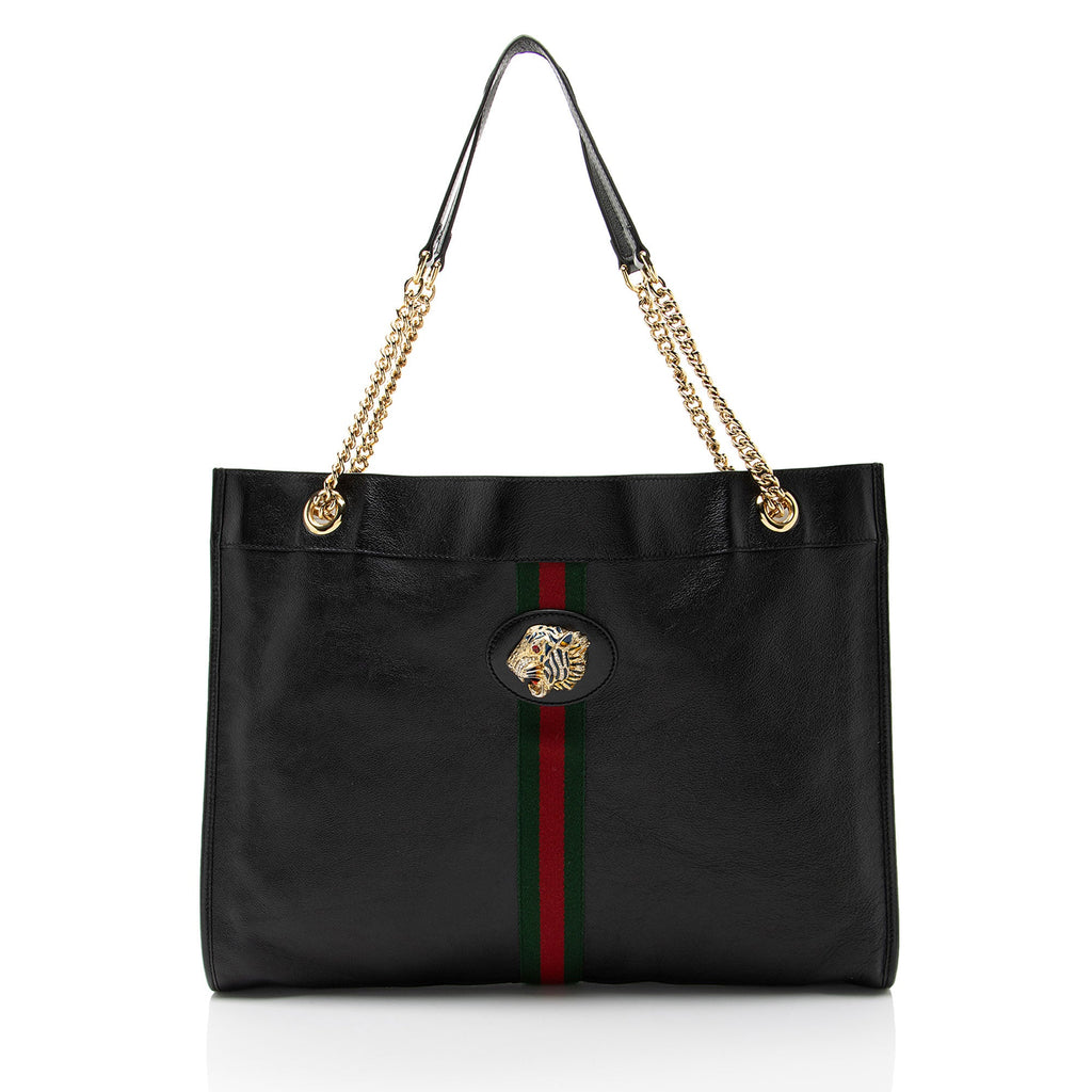 Gucci Leather Rajah Large Tote