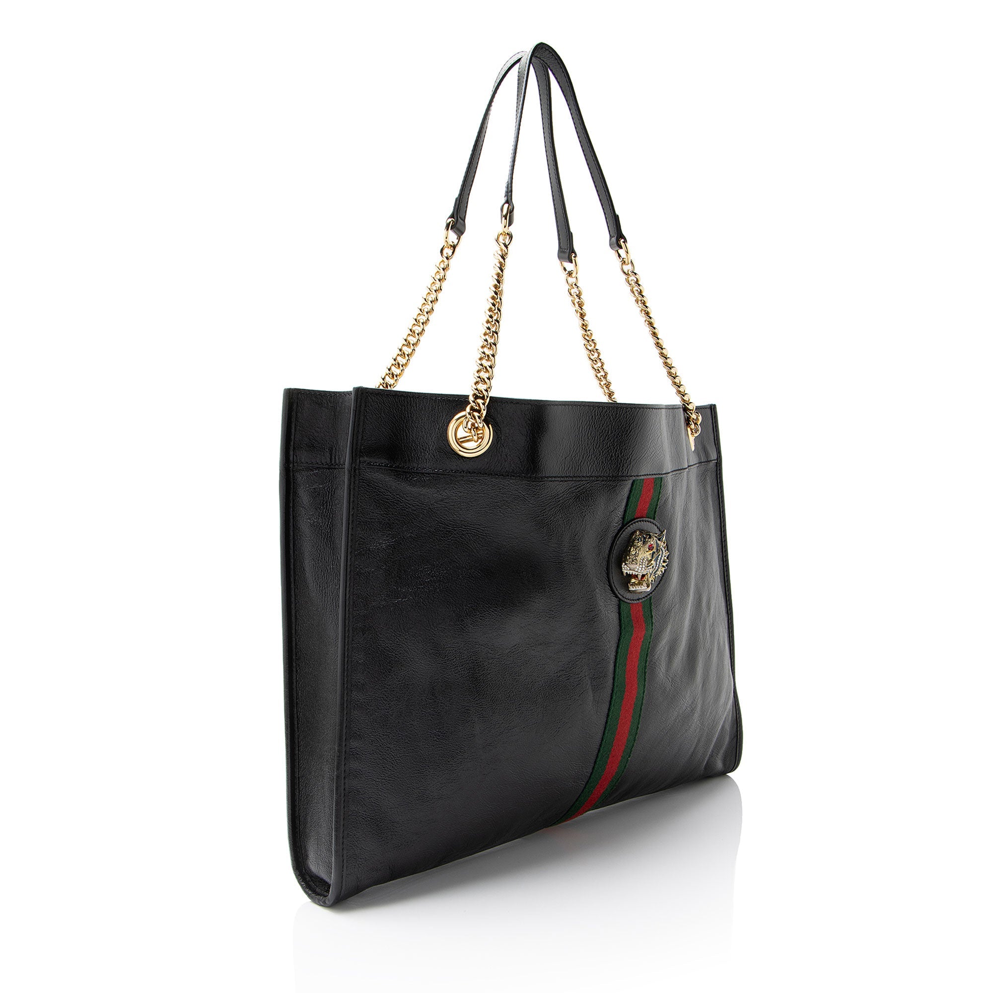 Gucci Leather Rajah Large Tote