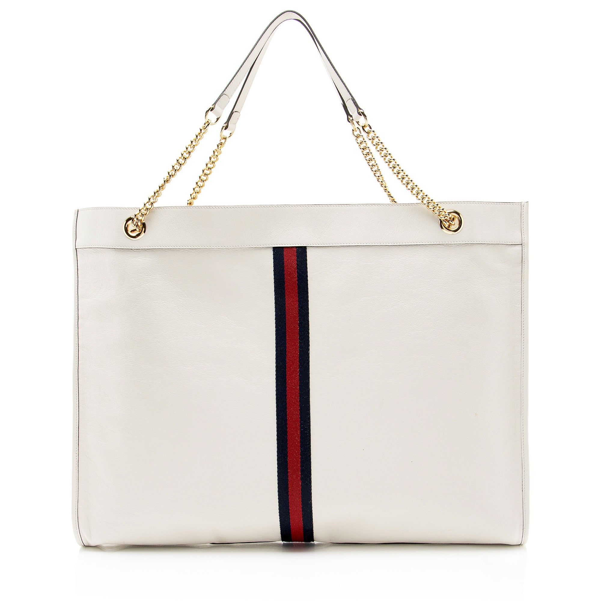 Gucci Leather Rajah Maxi Tote (SHF-rKkXgP)