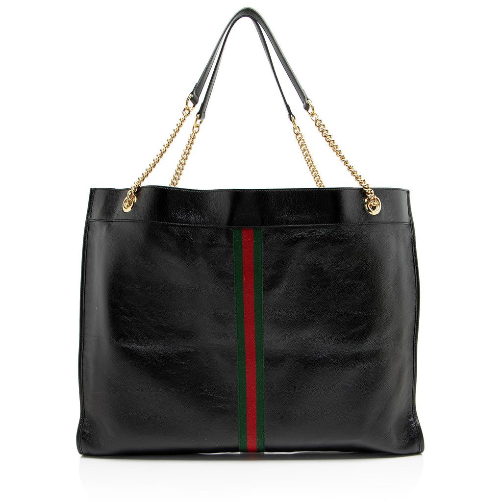 Gucci Leather Rajah Maxi Tote