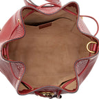 Gucci Leather Rebelle Medium Backpack