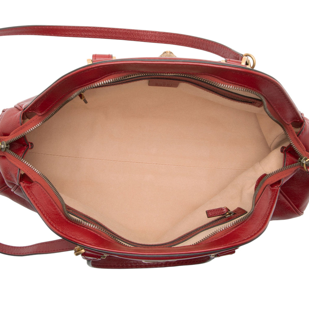 Gucci Leather Rebelle Medium Satchel
